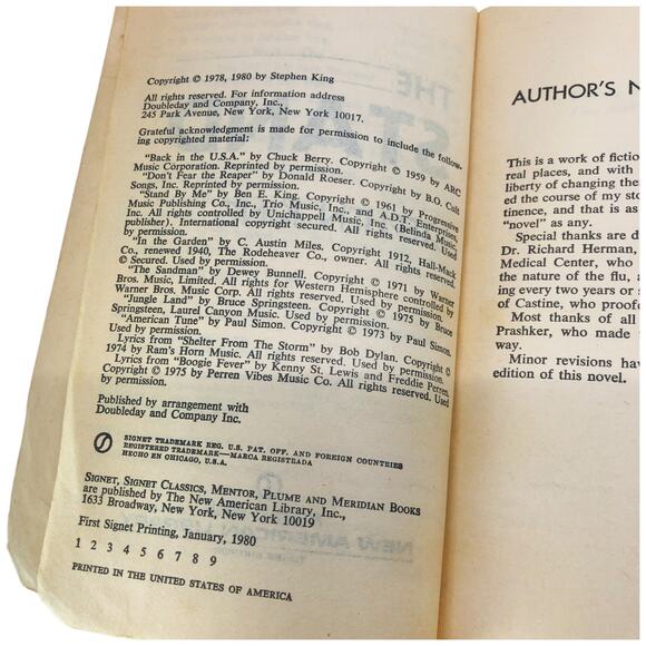 The Stand a Novel of Ultimate Horror by Stephen King 1st Signet Printing 1980 - Picture 7 of 9